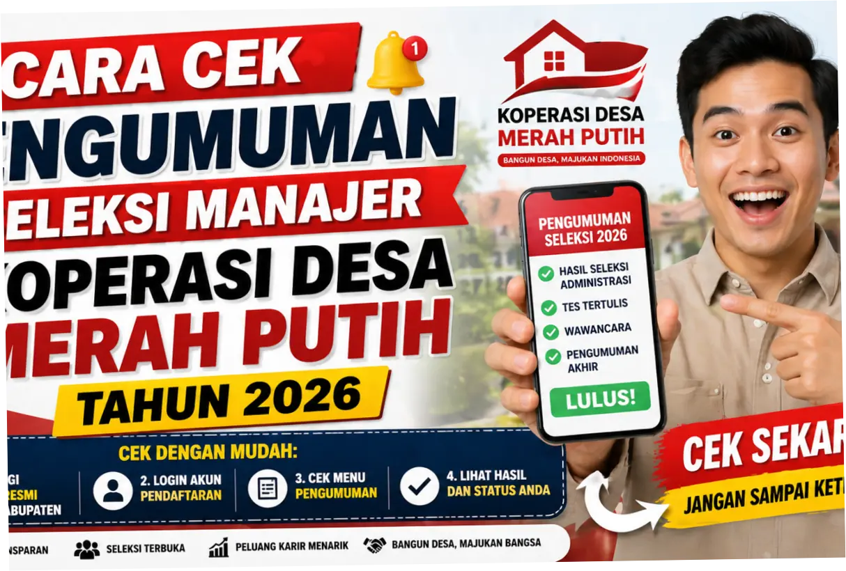 Pengumuman Seleksi Manajer Koperasi Desa Merah Putih: Informasi Terbaru dan Cara Cek