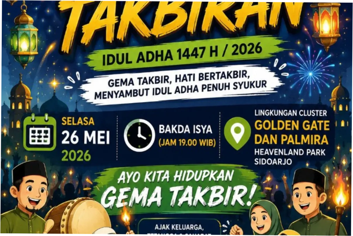 Gema Takbir Menggema di Seluruh Negeri: Meriahkan Idul Adha 1447 H