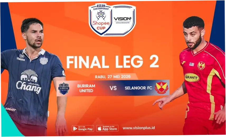Pertandingan Seru Buriram United vs Selangor FC di Final Leg 1 Shopee Cup 2026