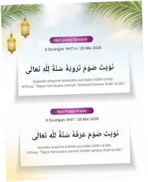 Puasa Arafah 2026: Jadwal, Niat, dan Keutamaannya
