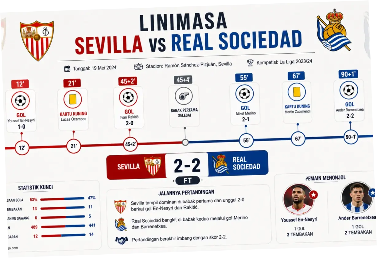 Sevilla vs Real Sociedad: Pertarungan Sengit di LaLiga