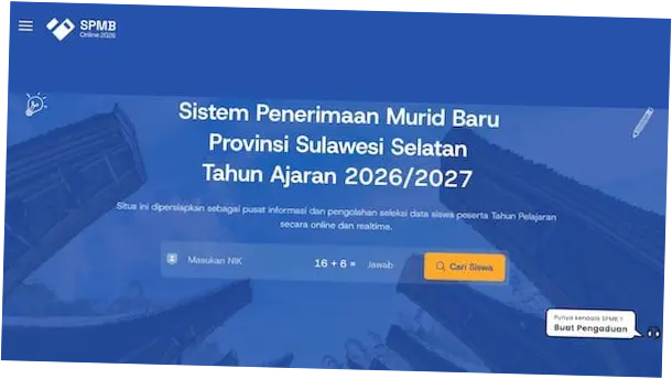 Informasi Terbaru SPMB Sulsel 2026: Pengumuman, Daftar Ulang, dan Aturan Baru