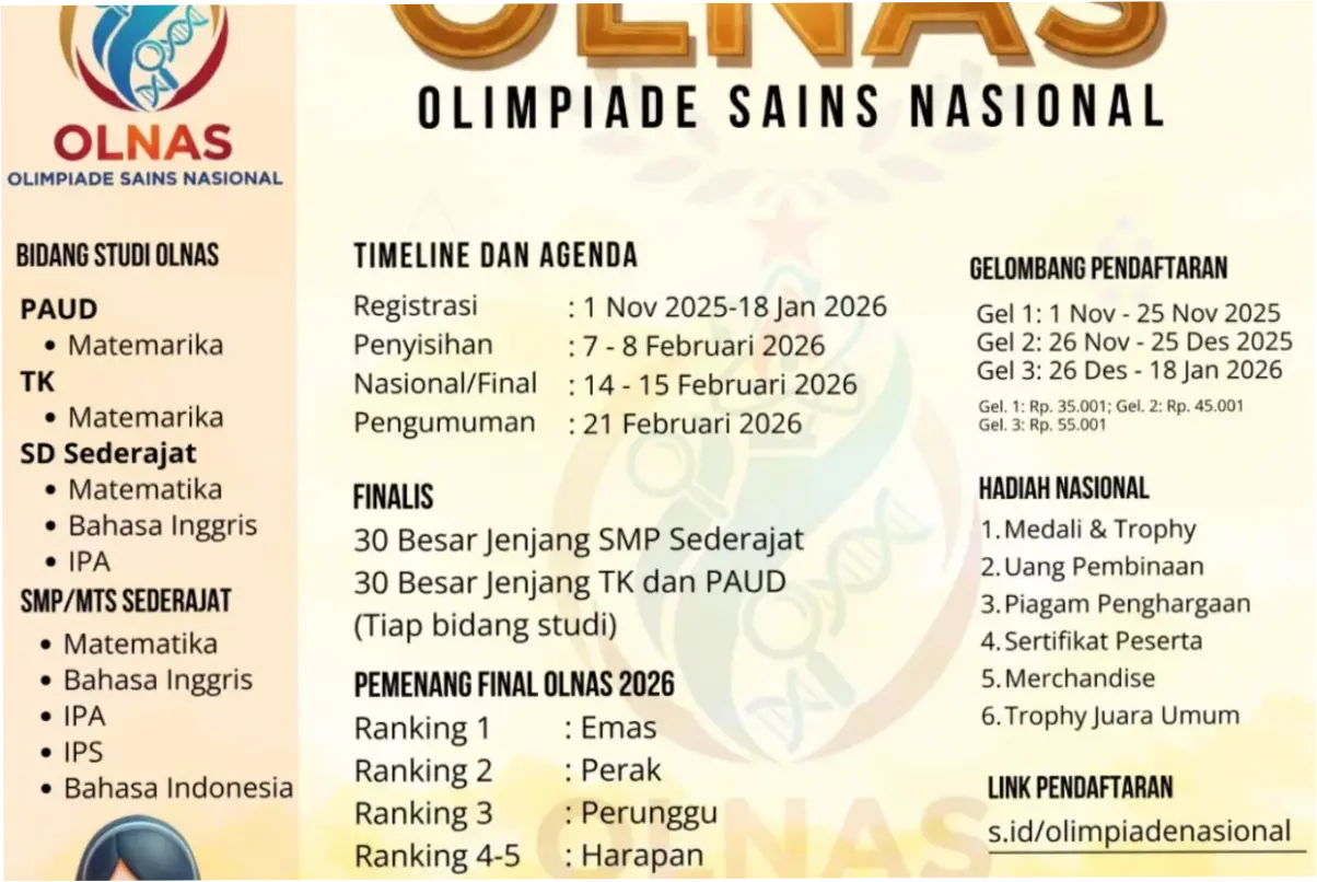Olimpiade Sains Nasional Indonesia 2026: Capaian dan Tantangan