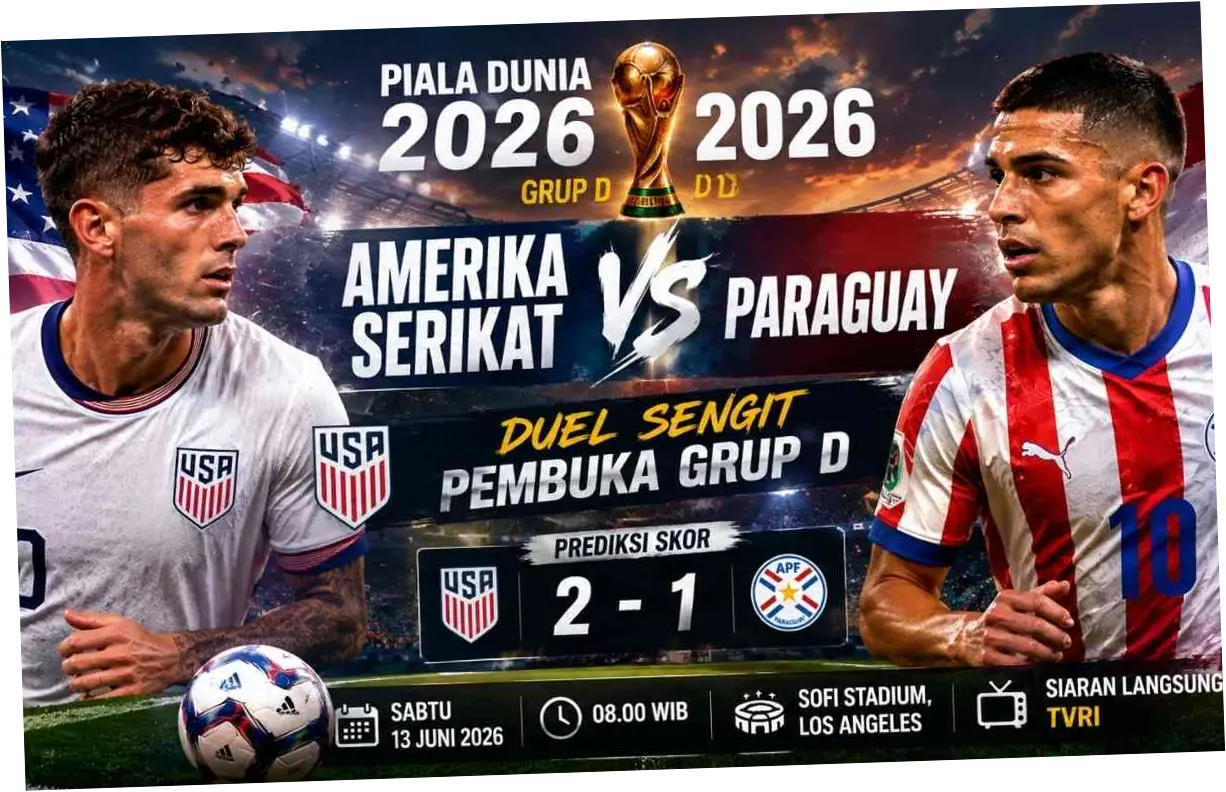 Pertarungan Sengit Amerika Serikat vs Australia di Piala Dunia 2026: Prediksi, Sejarah, dan Live Streaming
