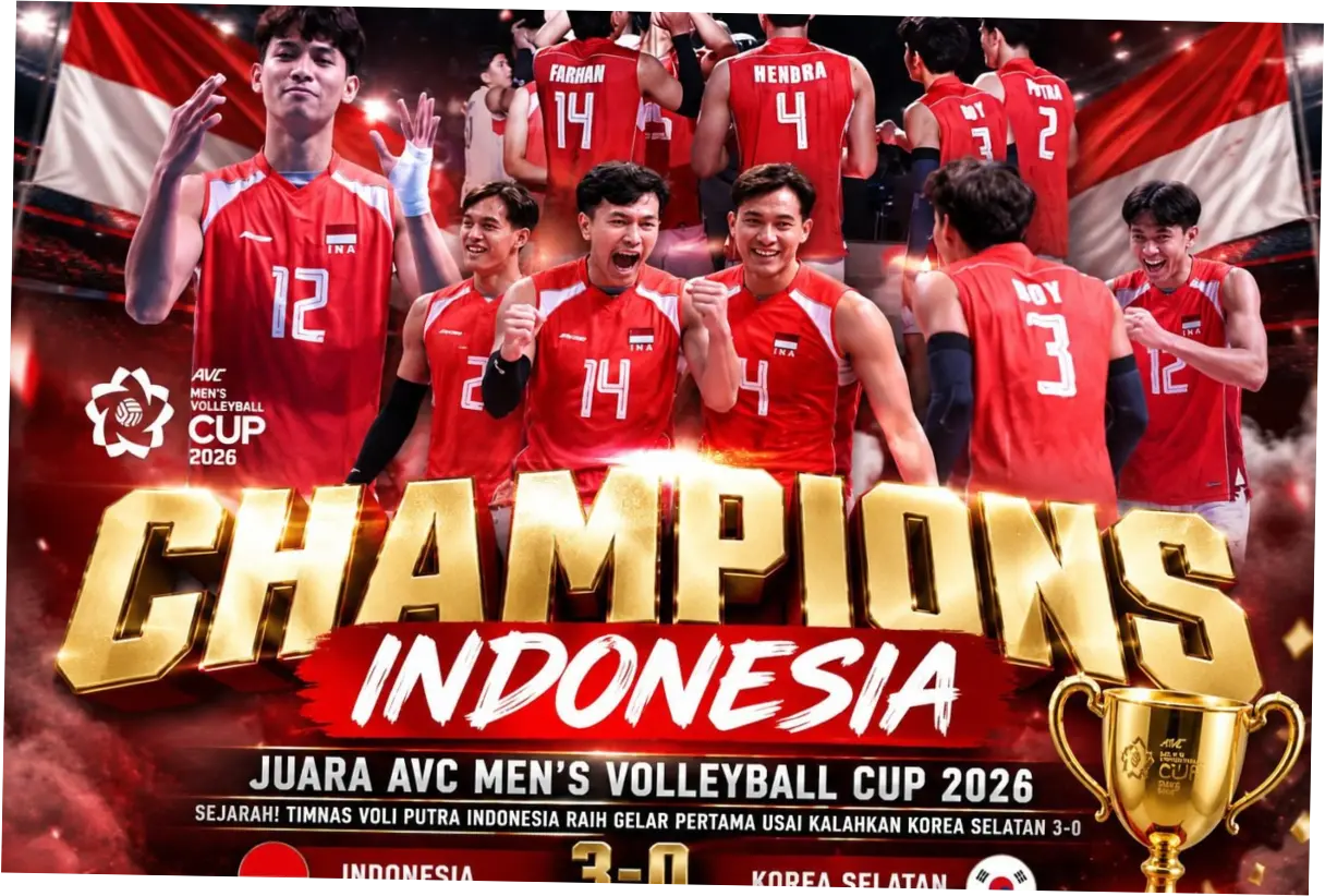 Timnas Voli Putra Indonesia Raih Juara AVC Men's Cup 2026: Sejarah Tercipta dan Prestasi Gemilang