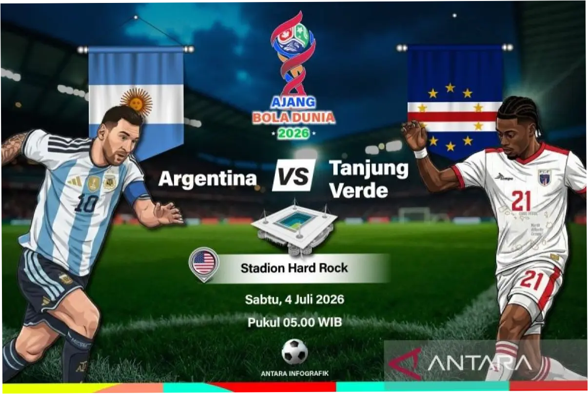 Pertandingan Sepak Bola Argentina vs Tanjung Verde di Piala Dunia 2026: Tempat Menonton dan Siaran Langsung